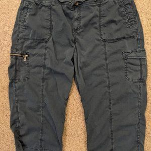 Dark Blue Plus Size Cargo Pants